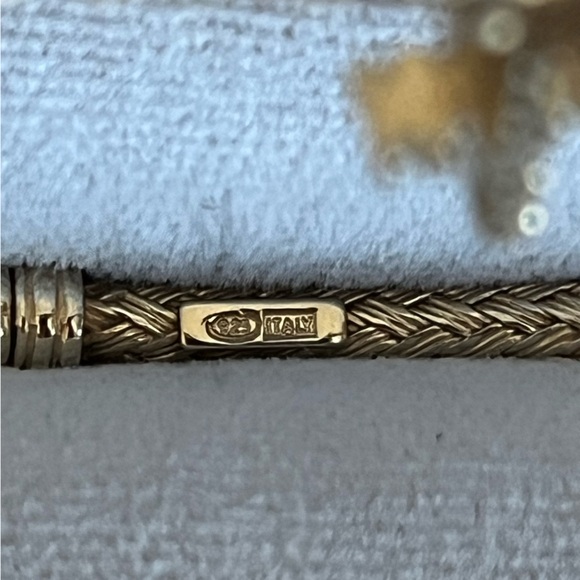 Mia Fiore gold over 925 sterling silver bangle bracelets. - Picture 6 of 7